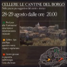 TRADIZIONE – “Cantine del Borgo” aperte per S.Egidio