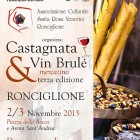 TRADIZIONE – “Castagnata e vin brulè”, mercatini e prodotti tipici a Ronciglione