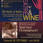 SPETTACOLI – Theatre&Wine prosegue con l’ “Omaggio a Spartaco Compagnucci”