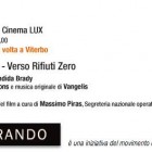 APPUNTAMENTI – Rifiuti Zero, il pluripremiato Trashed al cinema Lux