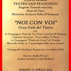 TEATRO – Noi con Voi, galà conclusivo al San Francesco