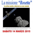 CONFERENZA – Missione Rosetta, il punto in un incontro