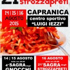 SAGRE – Tre giorni di festa a Capranica con gnocchi e strozzapreti