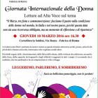 APPUNTAMENTI – Letture ad Alta Voce per celebrare le donne