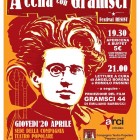 APPUNTAMENTI – Serata -omaggio ad Antonio Gramsci ad ottant’anni dalla morte