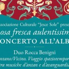 MUSICA – Concerto all’alba con il Duo Rocca Benigni