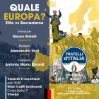 APPUNTAMENTI – “Quale Europa”, Elite vs Sovranismo