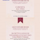 CONFERENZE – Alla Festa del Vino e dell’Olio novello di Vignanello duplice appuntamento alla scoperta di curiosità e aneddoti sul mondo del vino